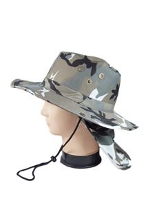 Ear Flap Boonie Bucket Hat-H1820-CITY CAMOUFLAGE